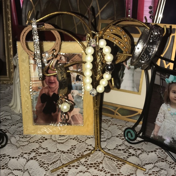 New Never Used Antique Gold Color Jewelry Tree - Picture 3 of 3